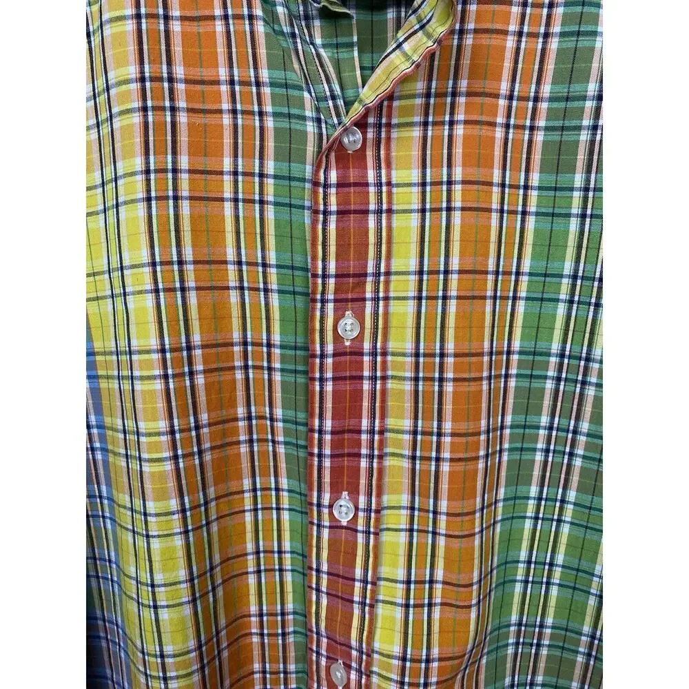 Polo by Ralph Lauren Button Up Madras Westerton shirt men's Size‎ Medium Plaid - Picture 2 of 4